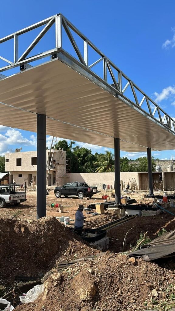 Gasolinera en construcción