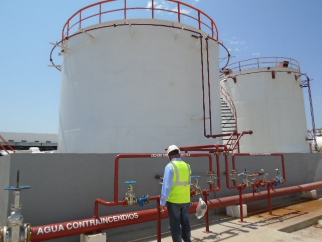 Inspección de operación y mantenimiento de una planta de almacenamiento